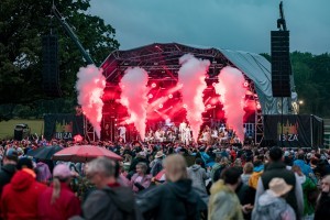 The stage with lights at Classic Ibiza Blickling 2023