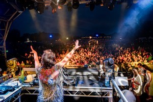 The audience from stage at Classic Ibiza Blicking 2023