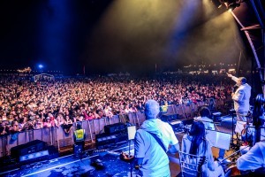 The audience from stage at Classic Ibiza Blicking 2023