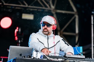 DJ, Jose Luis, on stage at Classic Ibiza Bowood 2023