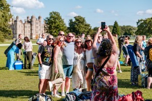 Guests enjoying Classic Ibiza Burghley 2023