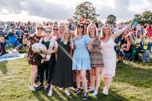 Guests enjoying Classic Ibiza Burghley 2023