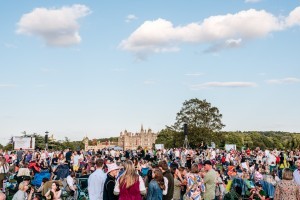Crowd shot at Classic Ibiza Burghley 2023
