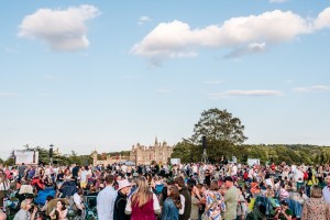 Crowd shot at Classic Ibiza Burghley 2023