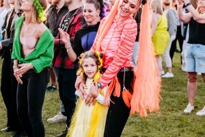 Guests enjoying Classic Ibiza Burghley 2023