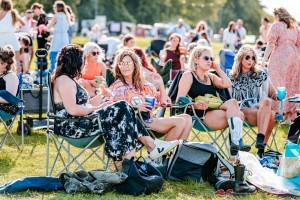 Guests enjoying Classic Ibiza Burghley 2023