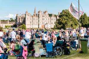 Guests enjoying Classic Ibiza Burghley 2023