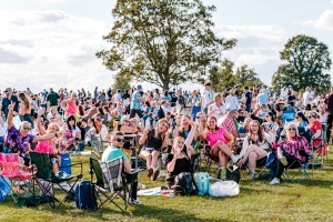 Guests enjoying Classic Ibiza Burghley 2023