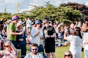 Guests enjoying Classic Ibiza Burghley 2023