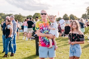 Guests enjoying Classic Ibiza Burghley 2023